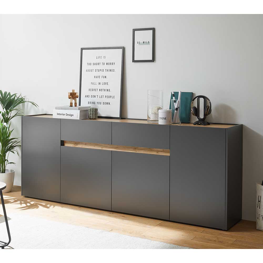 Modernes Sideboard 220 cm breit - Ahilav