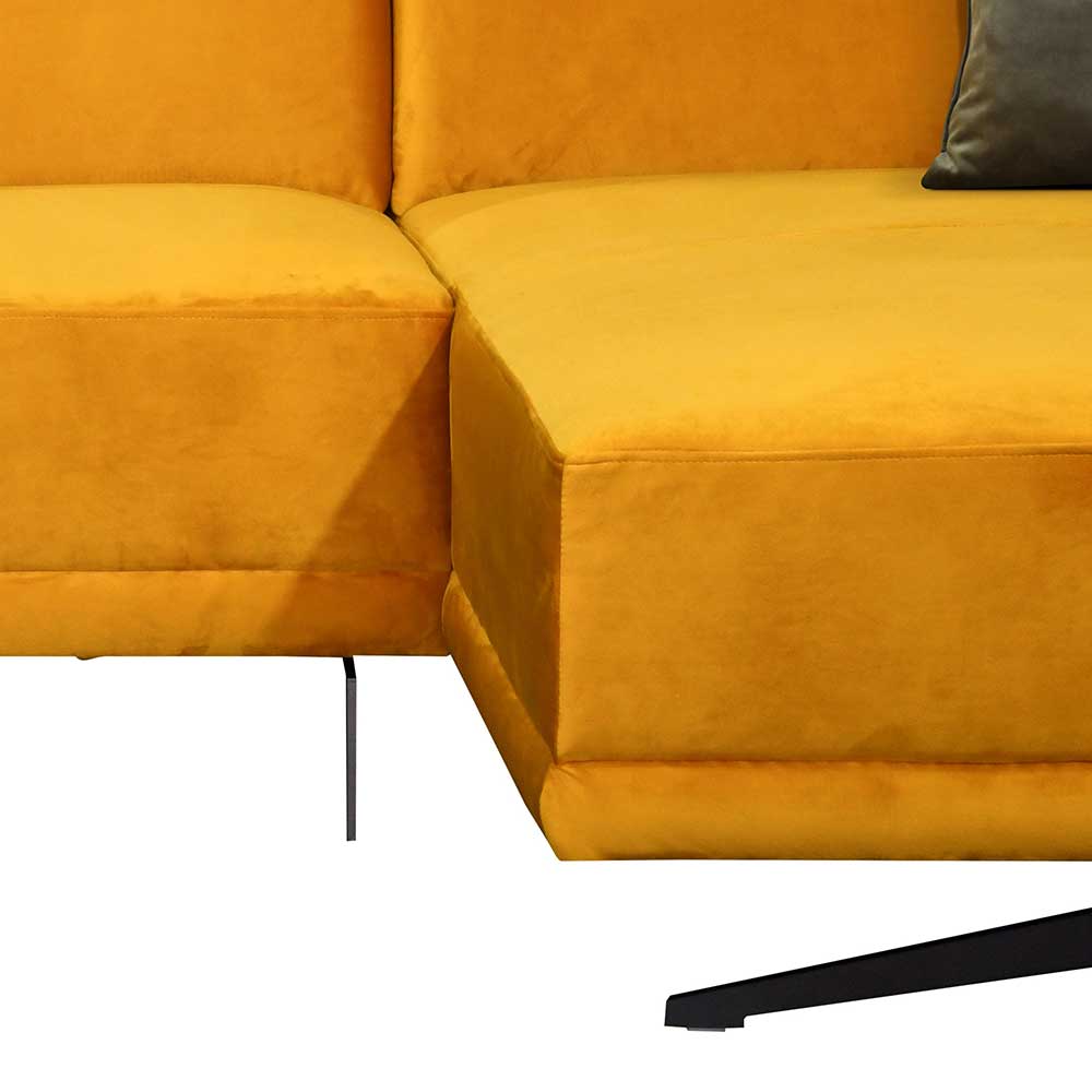 Design Sofa in Gelb Velours - Yoco