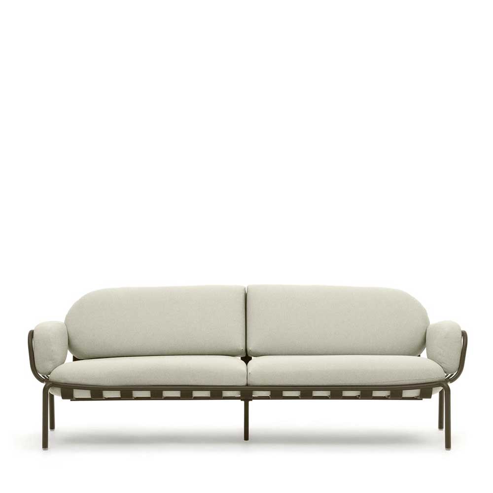 Gartensofa in Graugrün aus Metall - Ocna