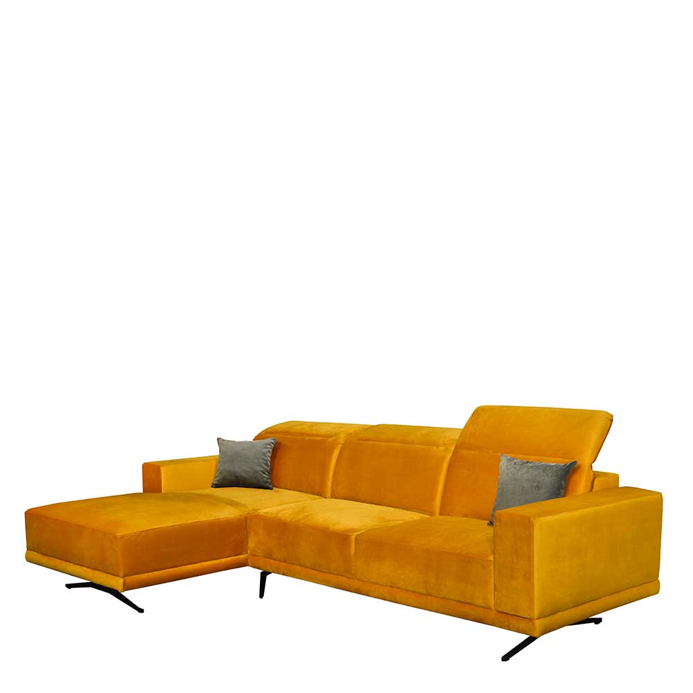 Design Sofa in Gelb Velours - Yoco