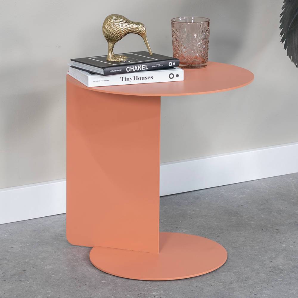 Design Beistelltisch in Terracotta - Jason