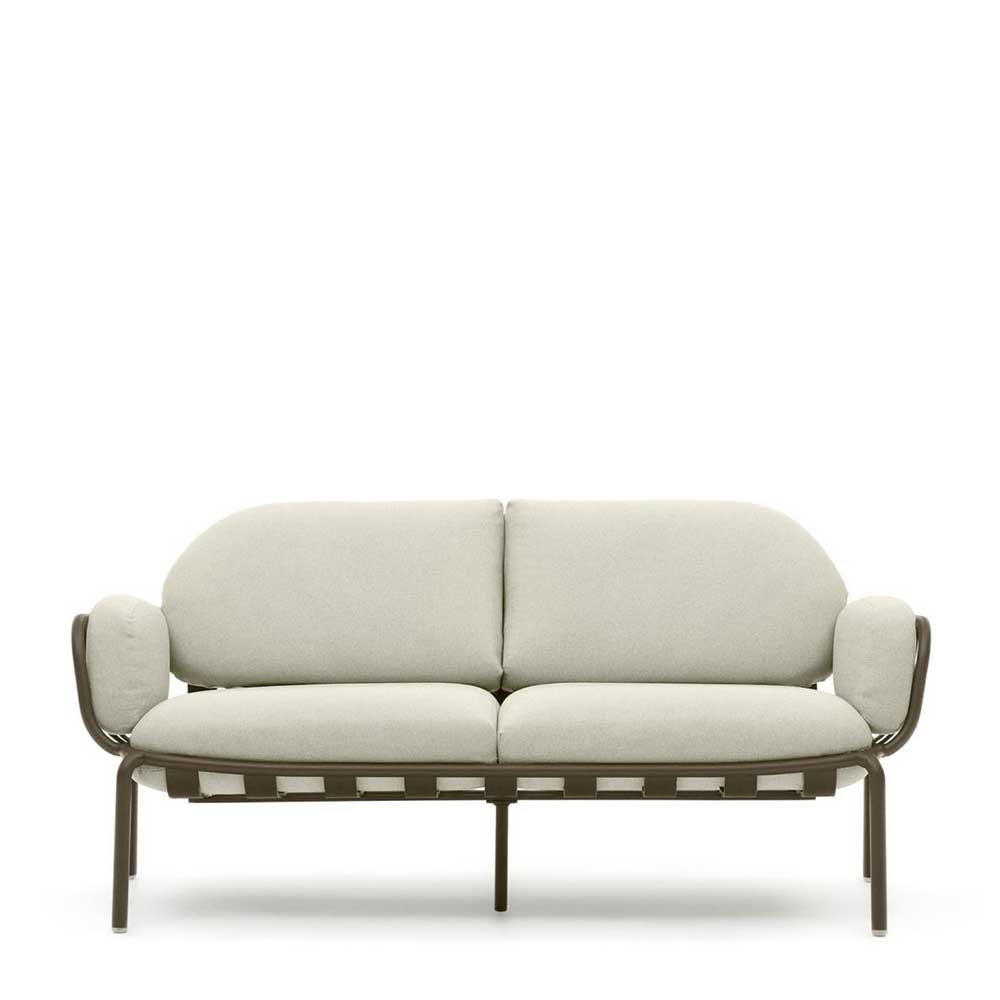 Gartensofa in Graugrün aus Metall - Ocna