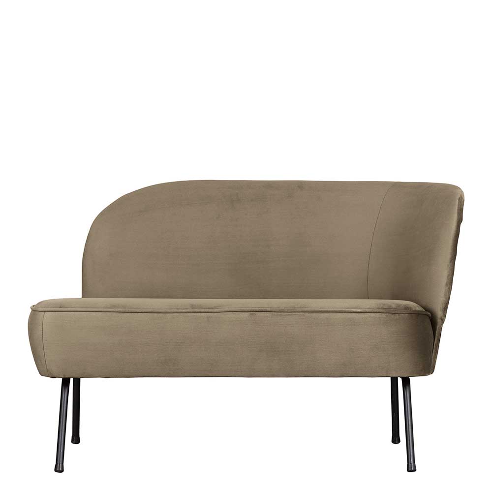 Lounge Couch in Khaki mit Schwarz - Cuba