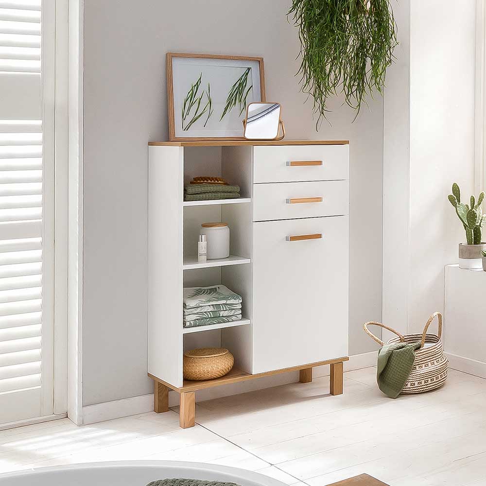 Badezimmer Highboard im Skandi Design - Utiona