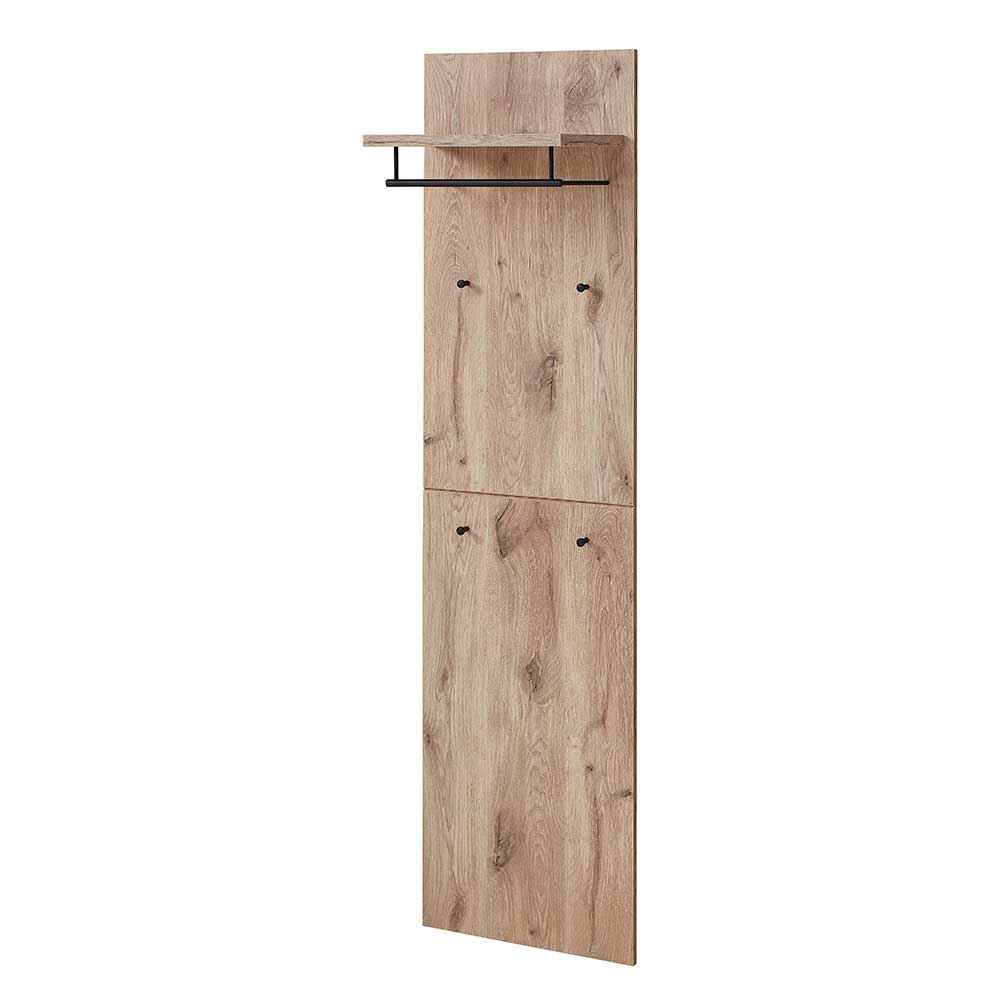 Garderobe Paneel in Wildeiche Holzoptik - Zelio