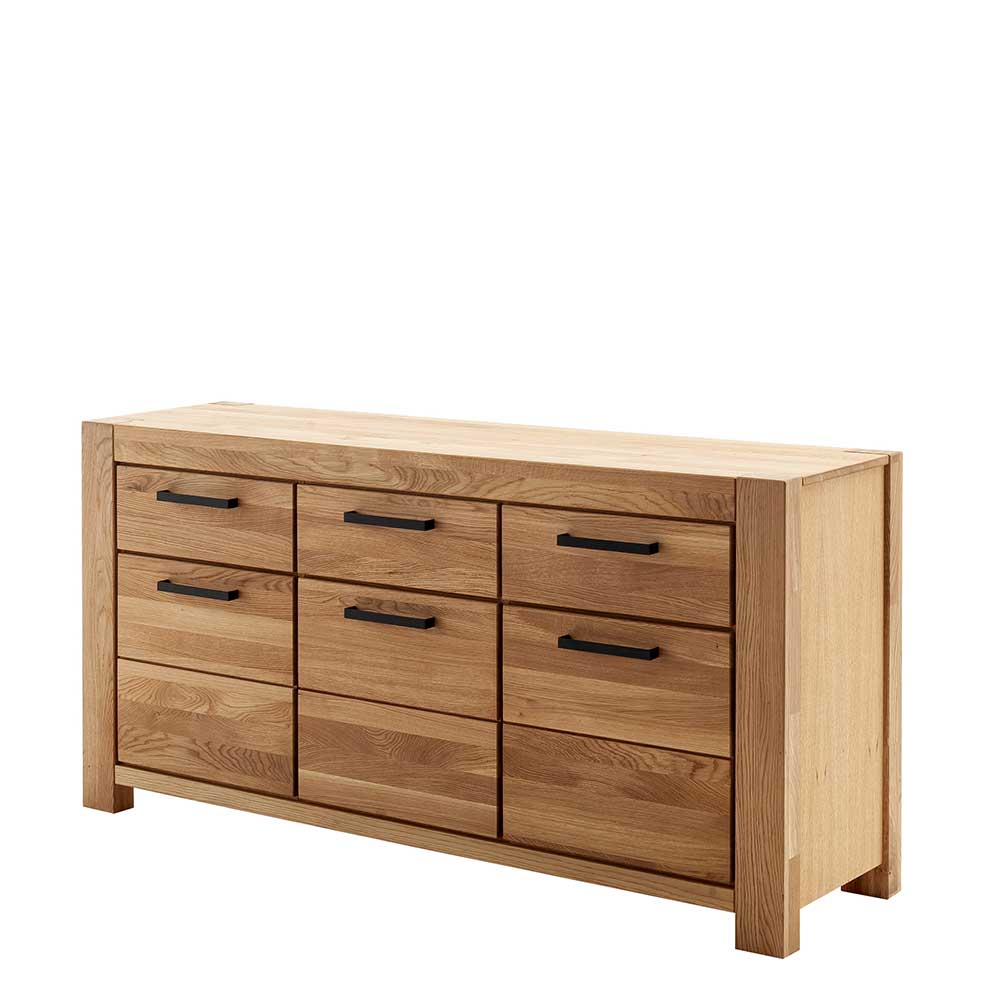 Wildeiche Sideboard teilmassiv - Sophia