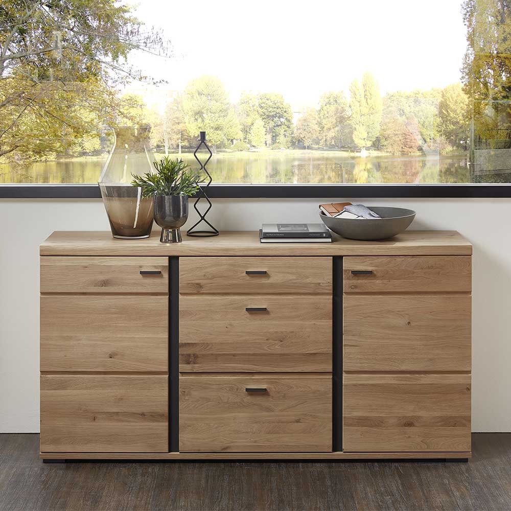 Teilmassives Sideboard in modernem Design - Mattadore