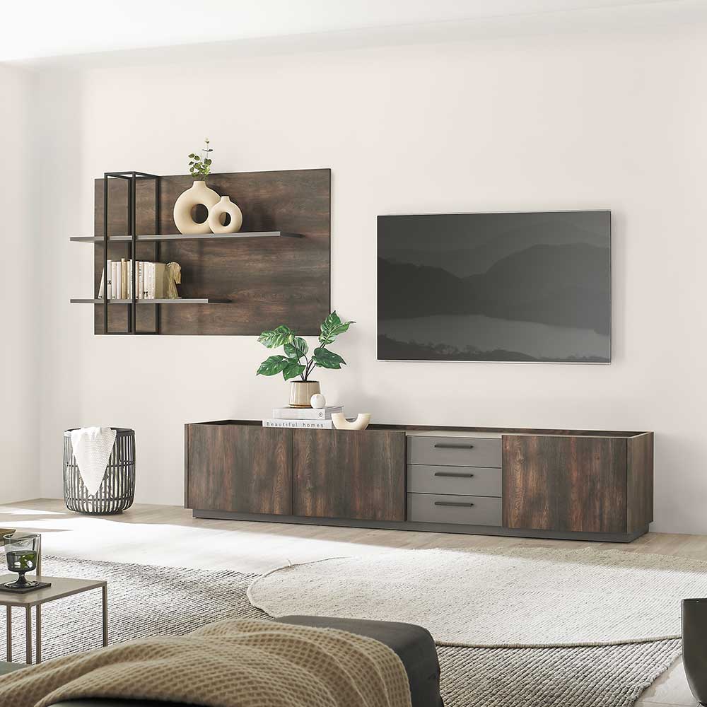 TV Unterschrank & Wandboard Set - Mundo (zweiteilig)