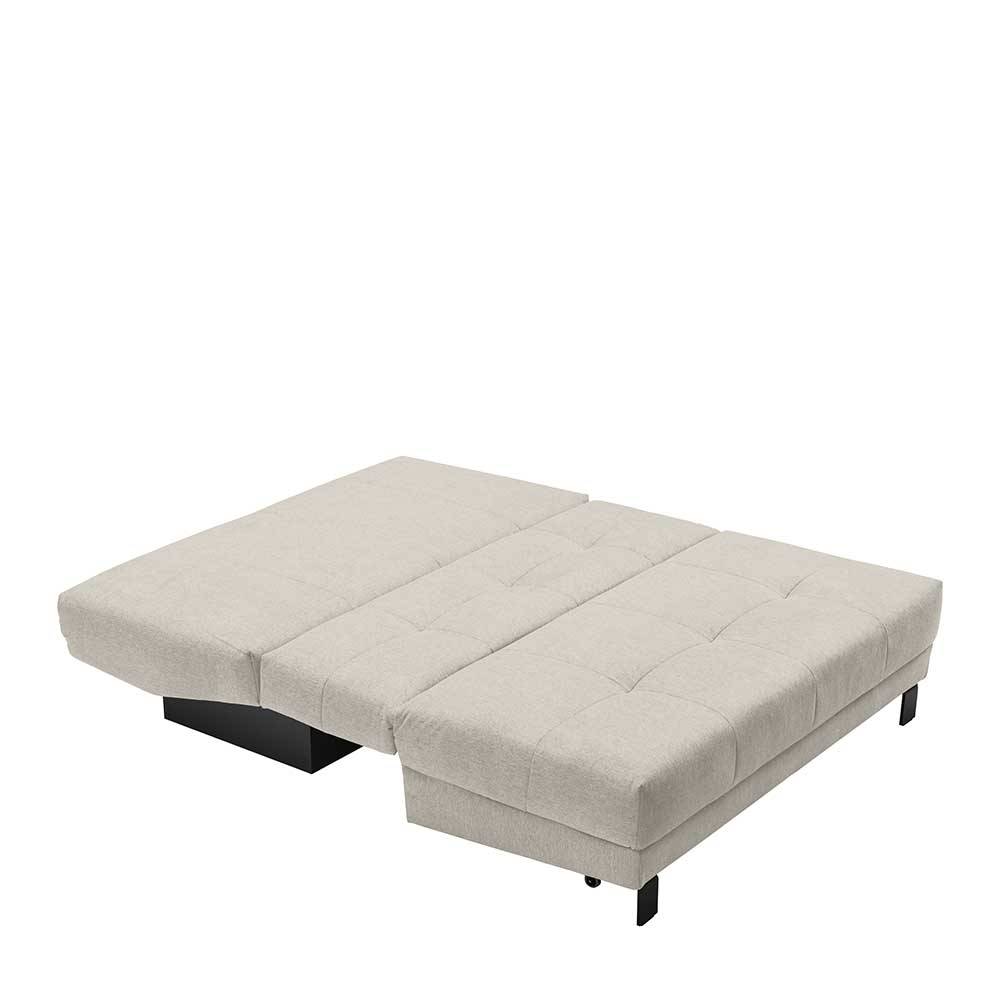 Bettcouch in Beige Stoffbezug - Jarne