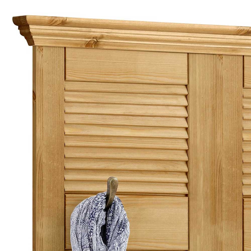 Country Style Wandgarderobe Paneel aus Kiefer - Zavieca