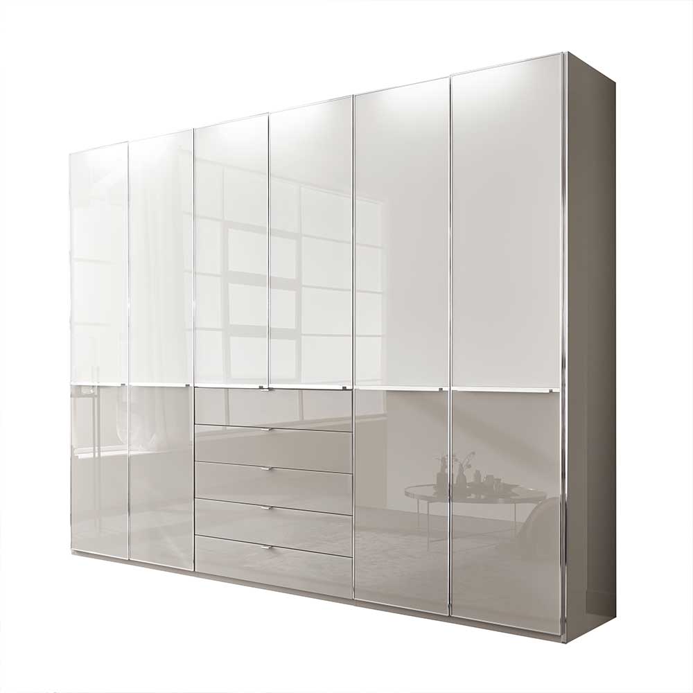 296cm breiter Design Kleiderschrank 6-türig - Pascan