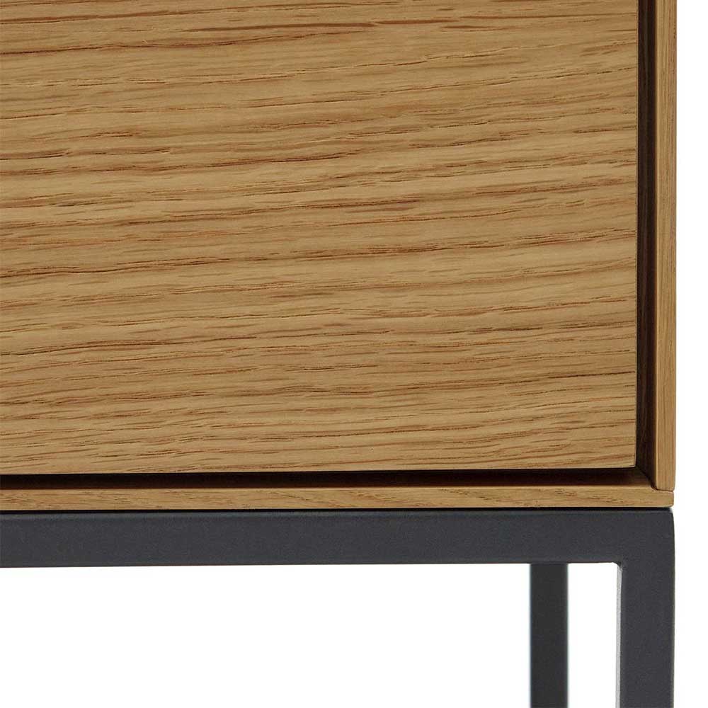 Highboard in Eichefarben und Anthrazit - Utperio