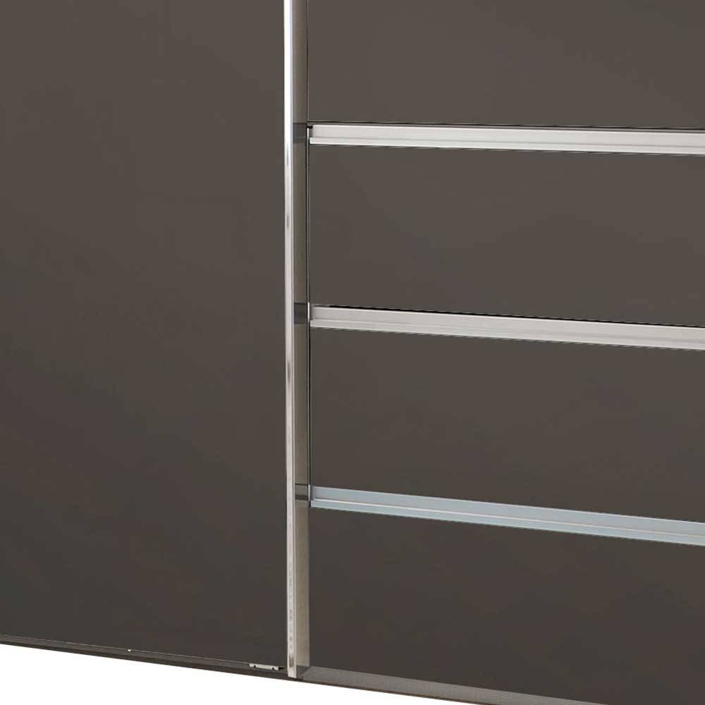 Kombi-Kleiderschrank in Braun - 250 cm - Classico