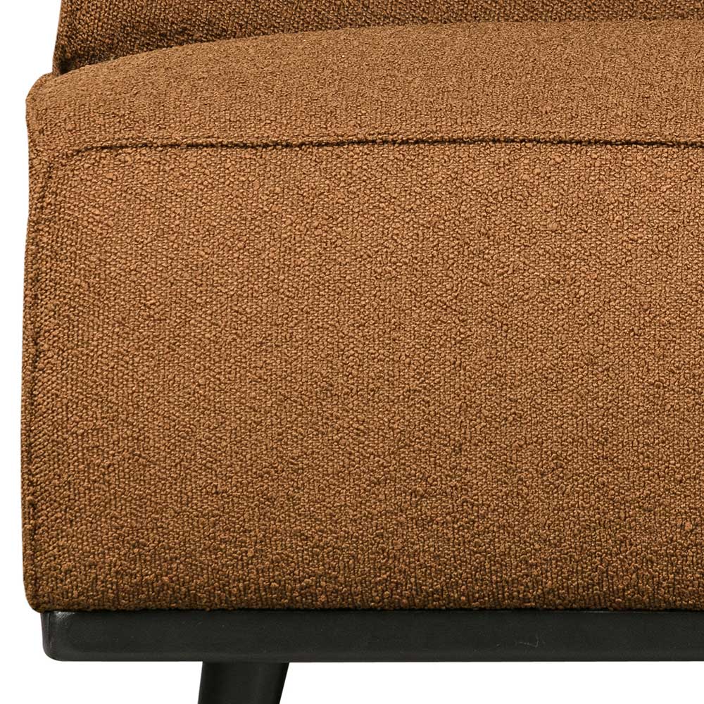 Boucle Sofa-Element in Cognac Braun - Probian