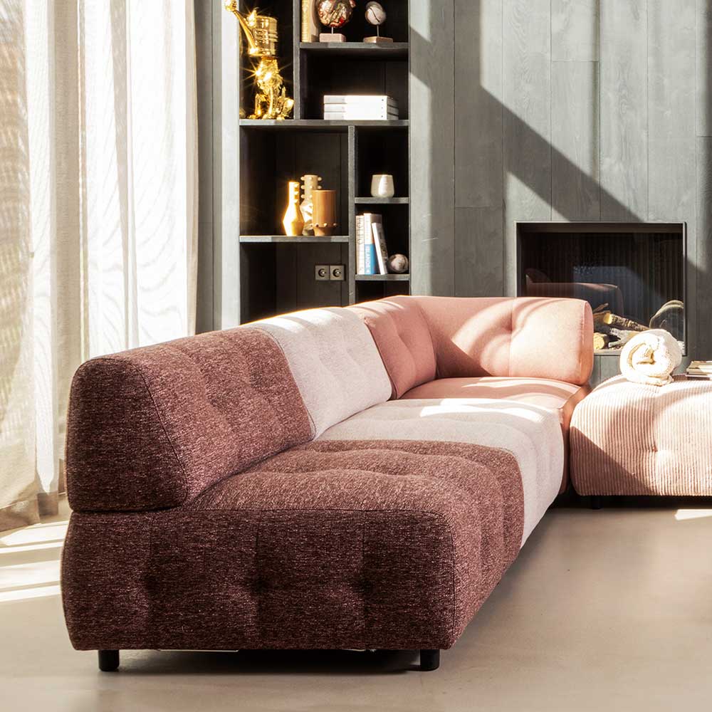 Einsitzer Sofaelement in Mauve meliert - Manilo