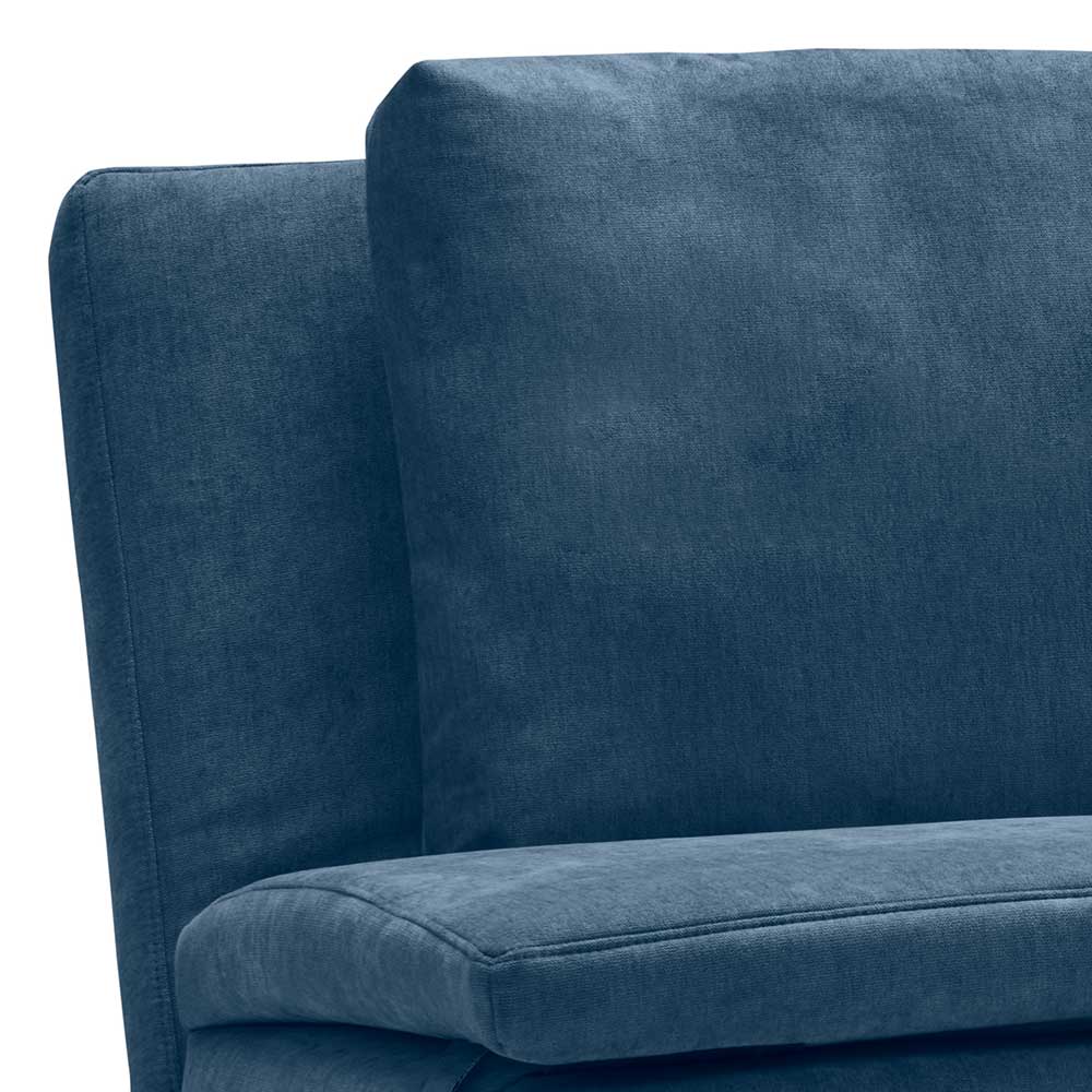 Schlafsofa in Blau und Eiche - Jesticas