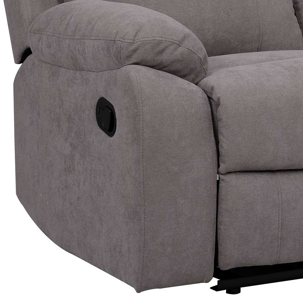 Graues Zweisitzer Sofa mit Taschenfederkern - Extrados