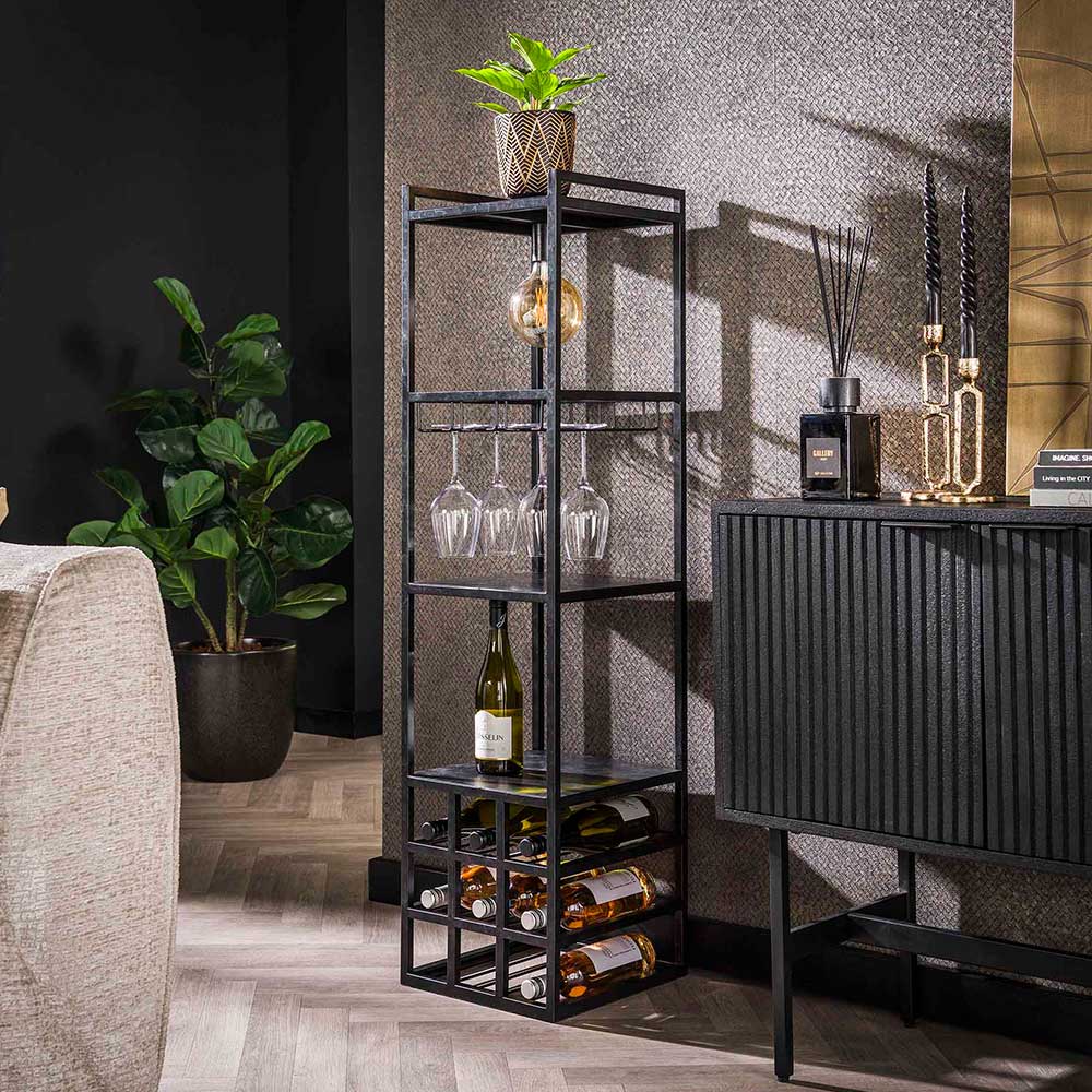 Bar Regal mit Licht im Industrial Design - Levanton