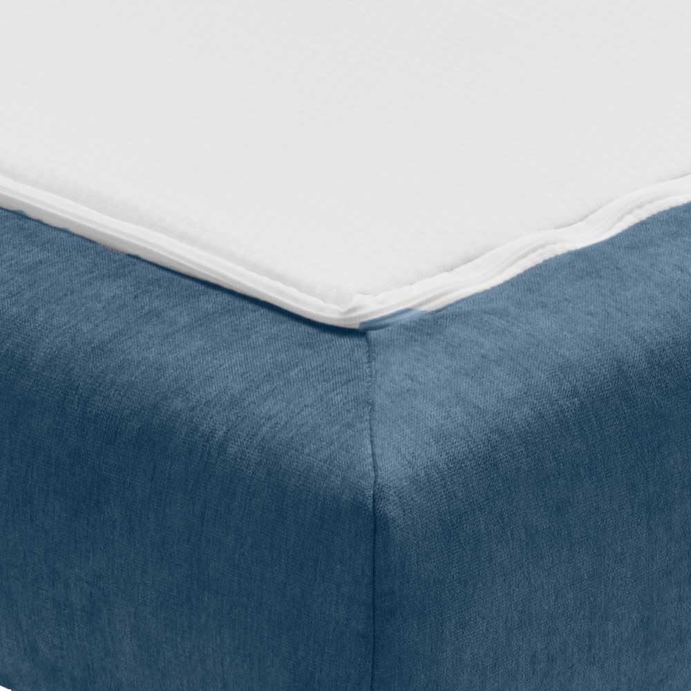 Schlafsofa in Blau und Eiche - Jesticas