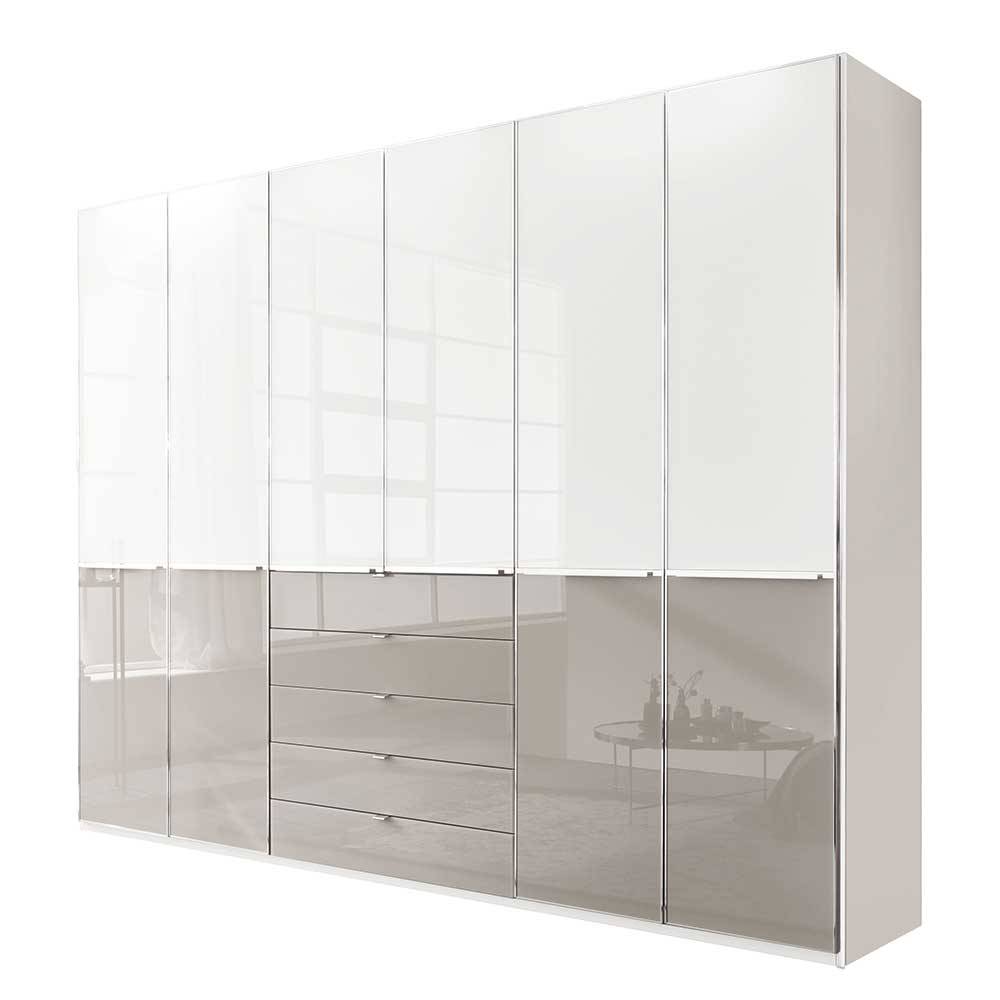 Schlafzimmer Kombi-Kleiderschrank 6-türig - Pascan