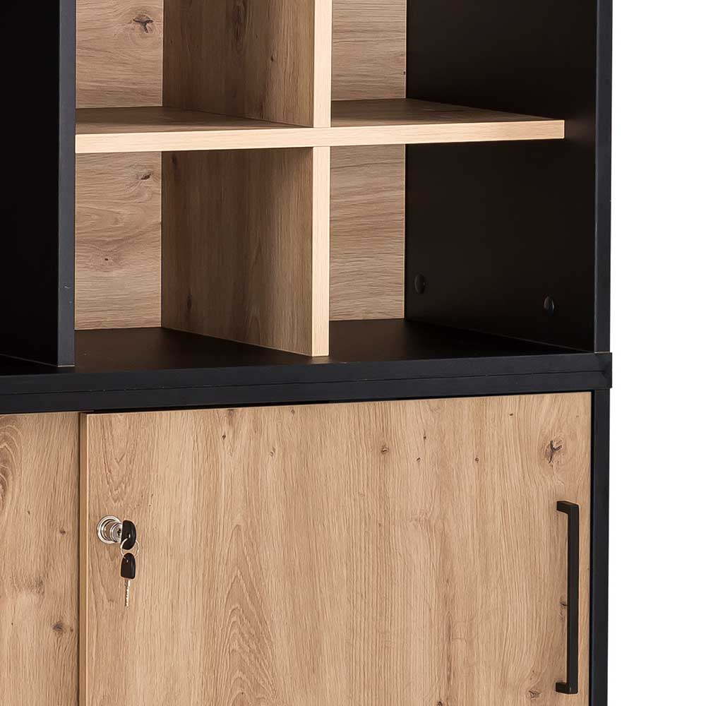 Büro Aktenschrank Kombi modern - Evasilica (zweiteilig)