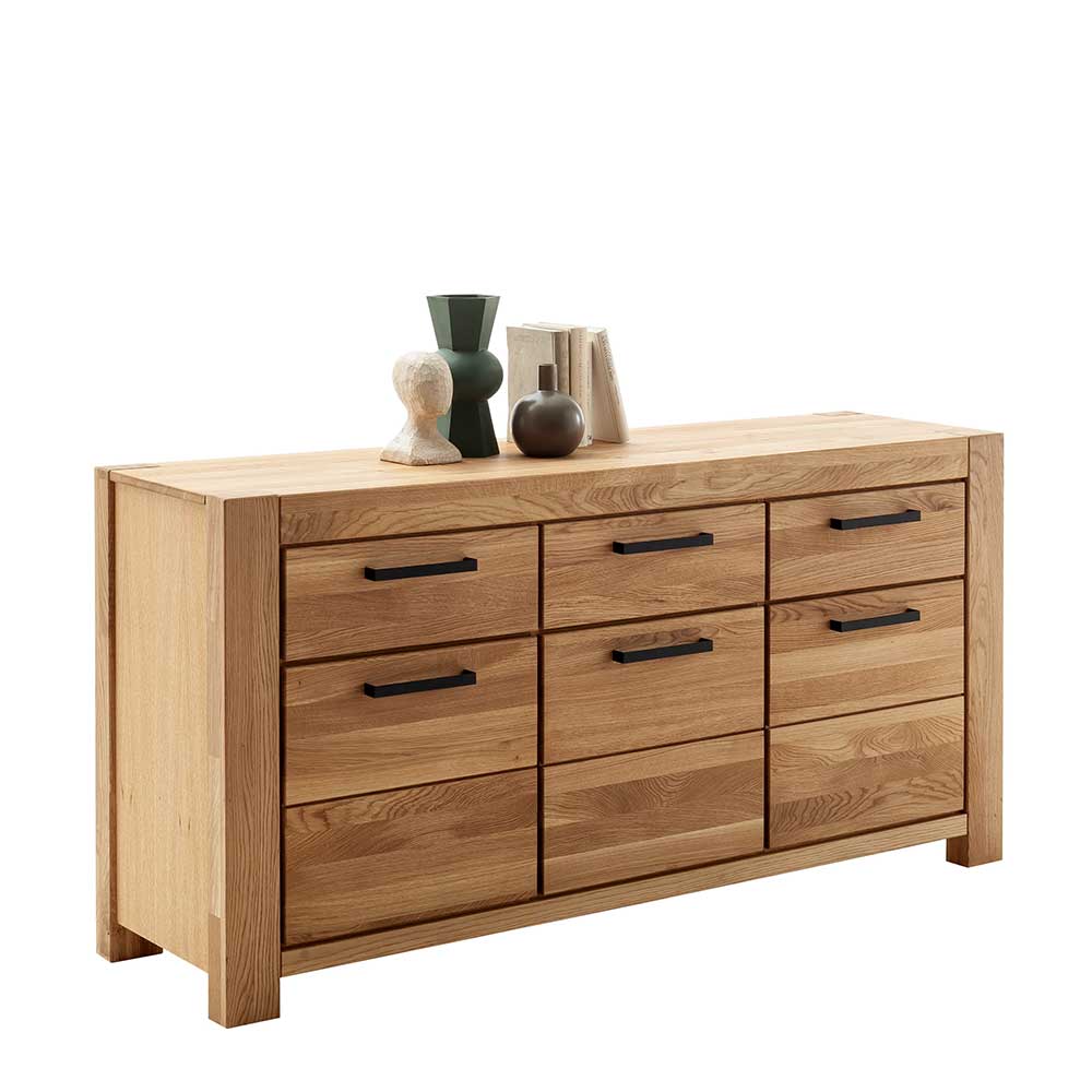 Wildeiche Sideboard teilmassiv - Sophia