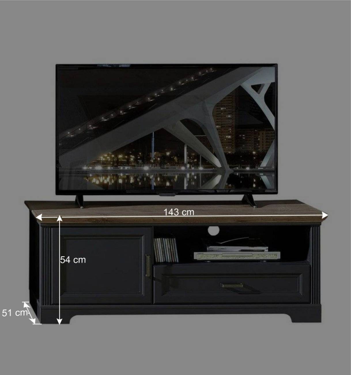 Set TV Unterschrank & Highboard - Thumbs (zweiteilig)