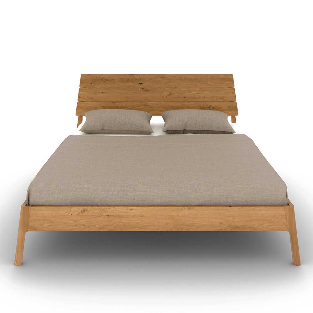 Wildeiche Designerbett 140x200 cm - Donlazi