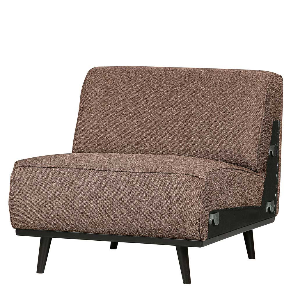 Hellbraunes Modulsofa-Element aus Boucle - Nyons