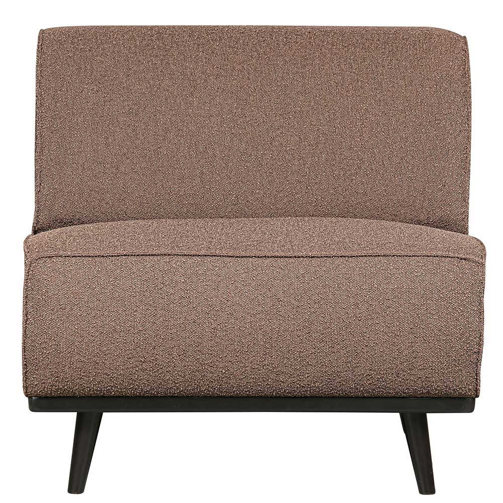 Hellbraunes Modulsofa-Element aus Boucle - Nyons