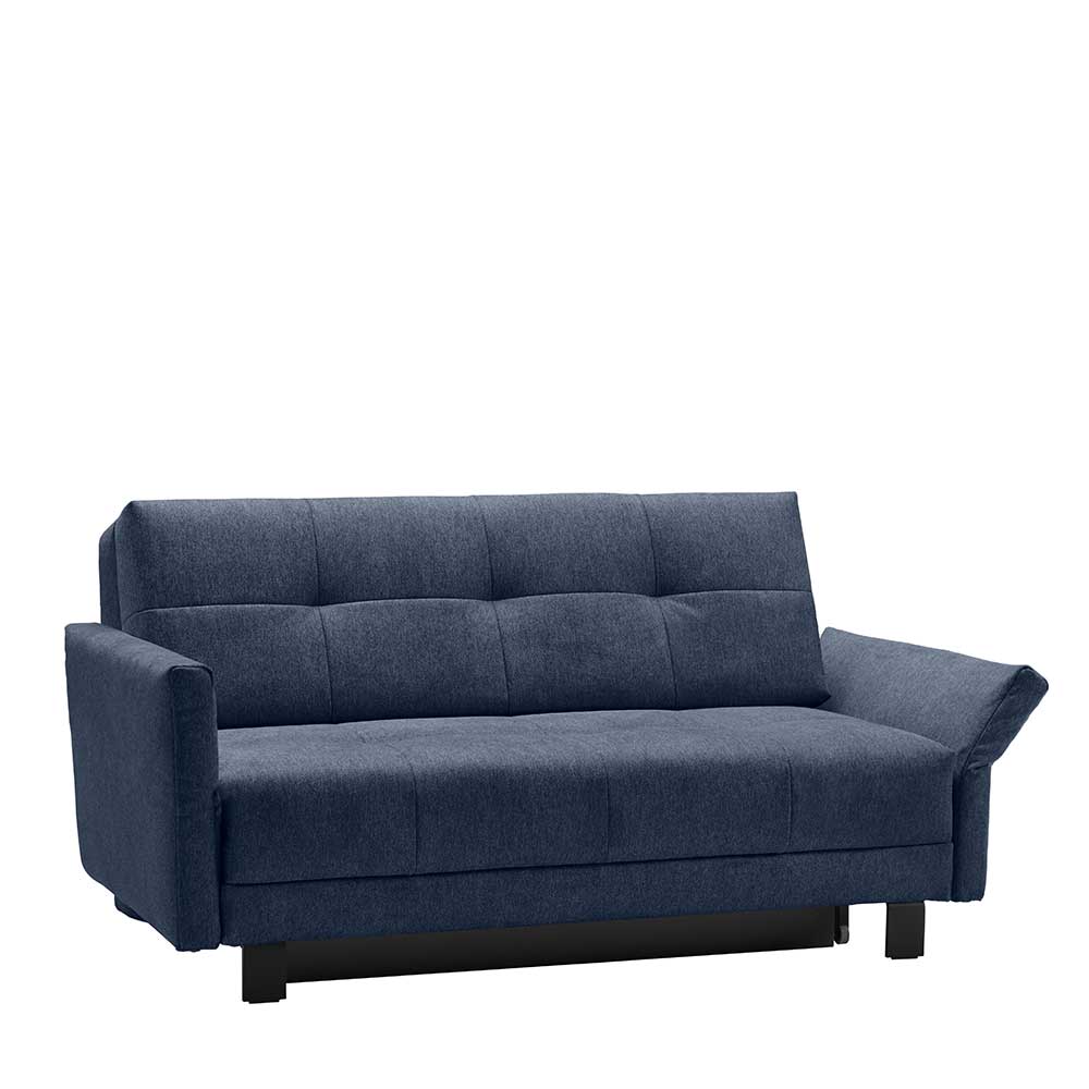 Blaues Schlafsofa mit Bettkasten - Zigaro