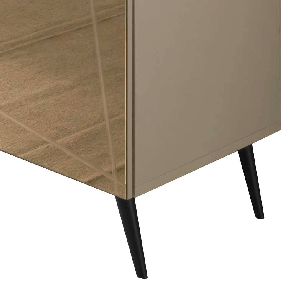 Sideboard in Taupe und Bronze Spiegelglas - Lotivera