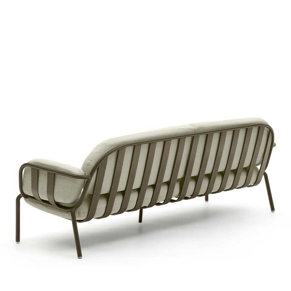 Gartensofa in Graugrün aus Metall - Ocna