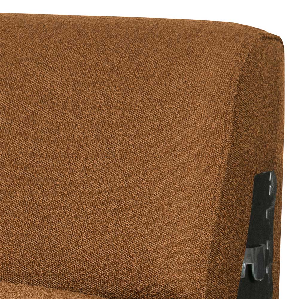 Boucle Sofa-Element in Cognac Braun - Probian