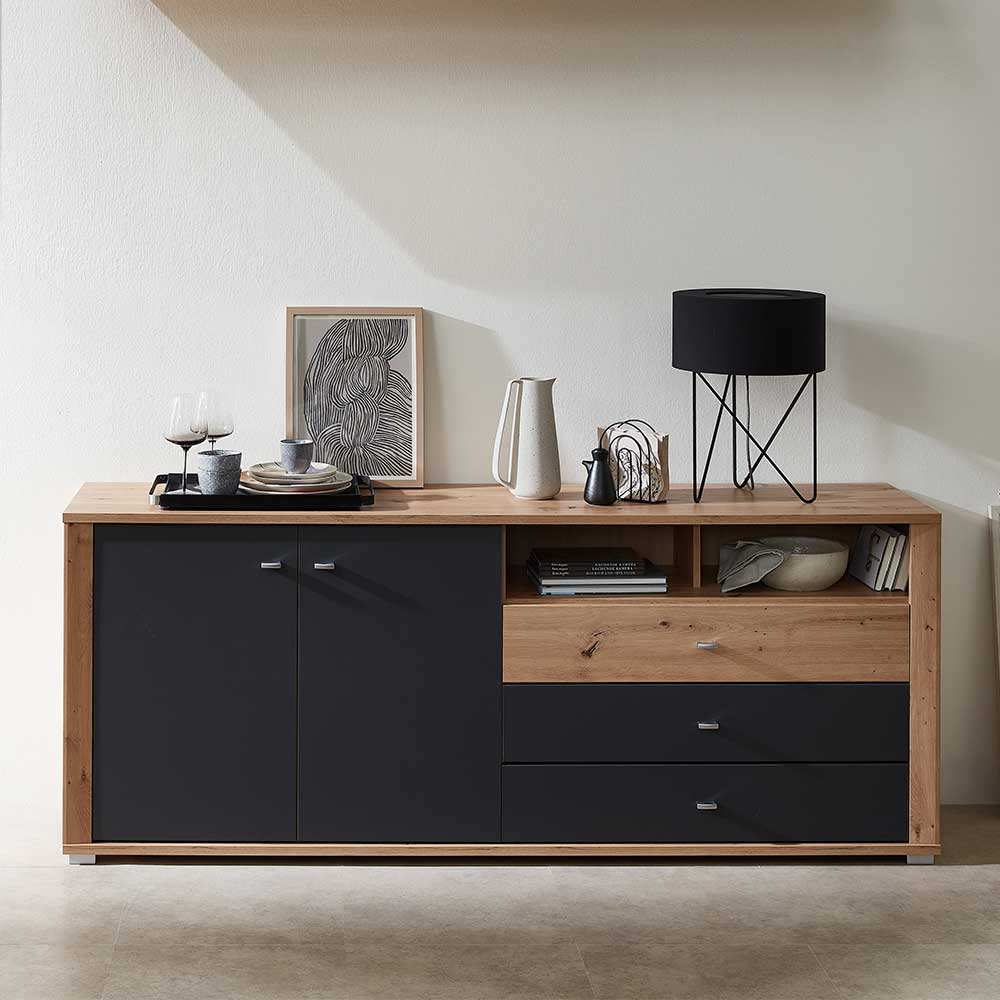 Modernes Sideboard mit Metallgriffen - Castilu