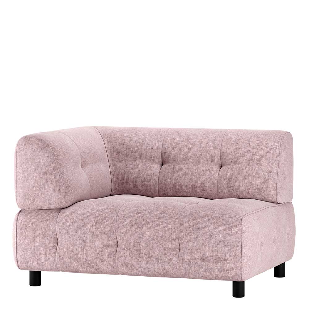 Stoff-System-Sofa Eckmodul in Mauve - Grove