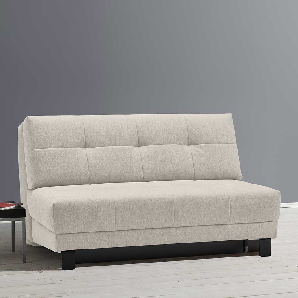 Bettcouch in Beige Stoffbezug - Jarne