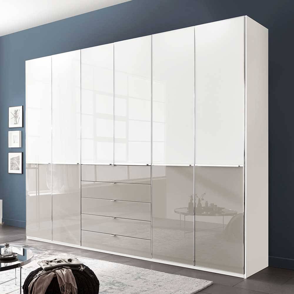 Schlafzimmer Kombi-Kleiderschrank 6-türig - Pascan