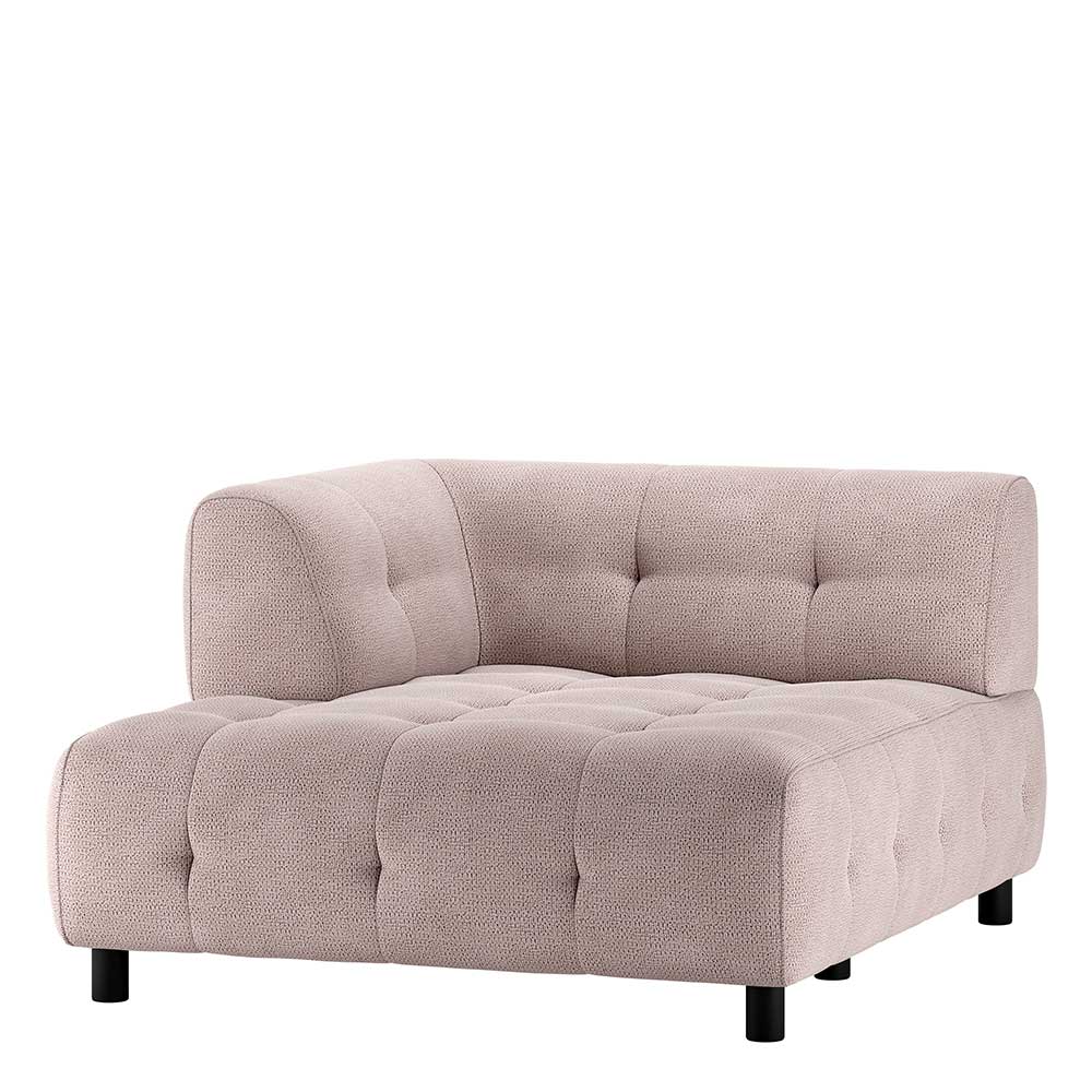 Chenille Modulsofa Ecke links in Mauve - Muldivian