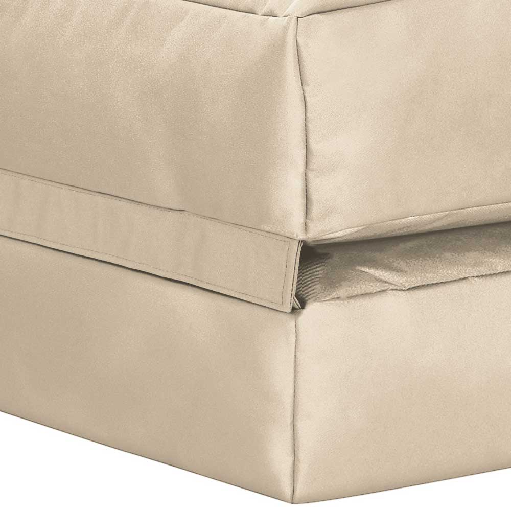 Sitzsack Sessel ausklappbar in Beige - Zynla