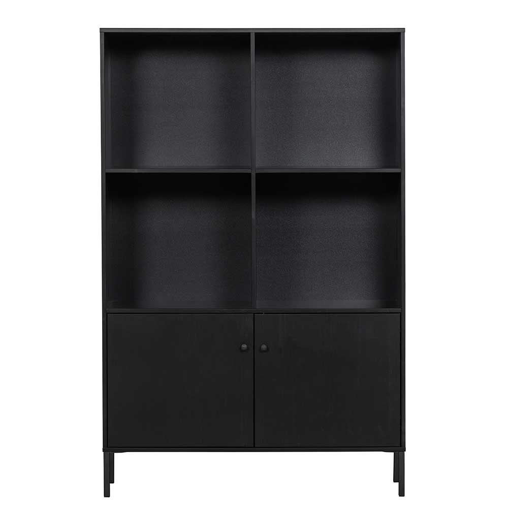 100x155x40 Moderner Schrank in Schwarz - Nick