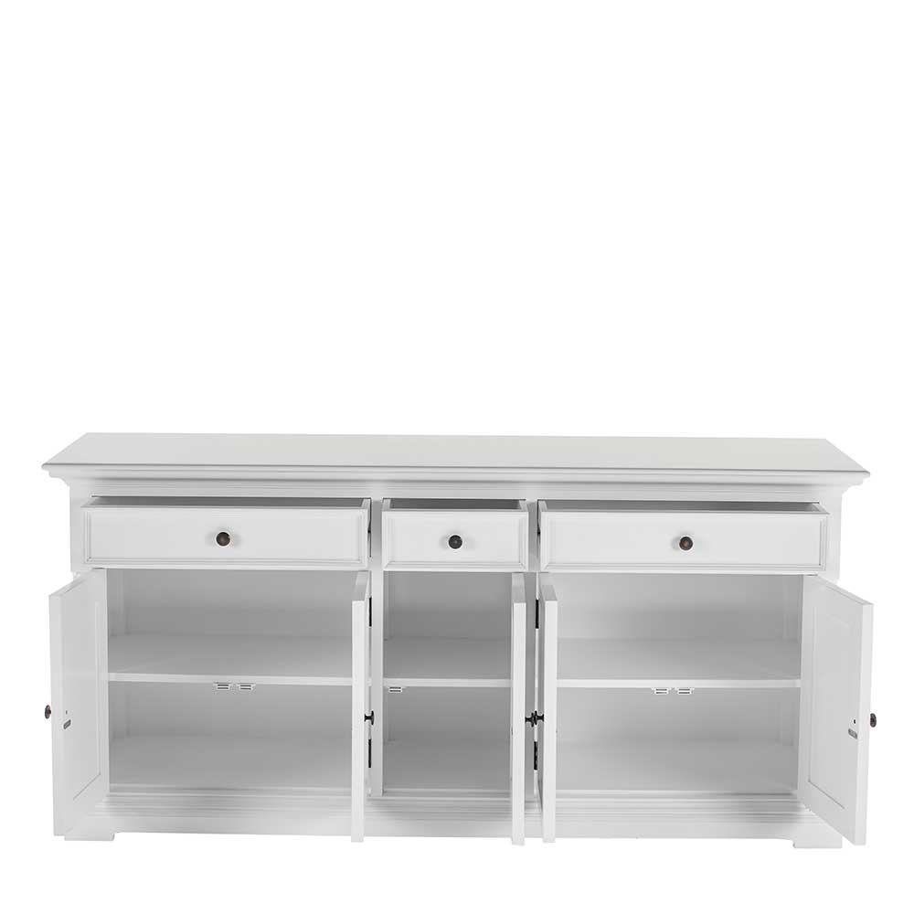 180 cm Landhaus Sideboard in Weiß - Lulzima