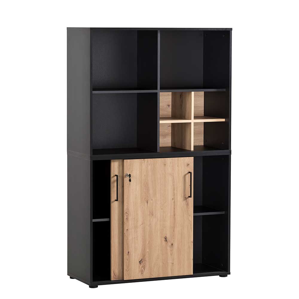 Büro Aktenschrank Kombi modern - Evasilica (zweiteilig)