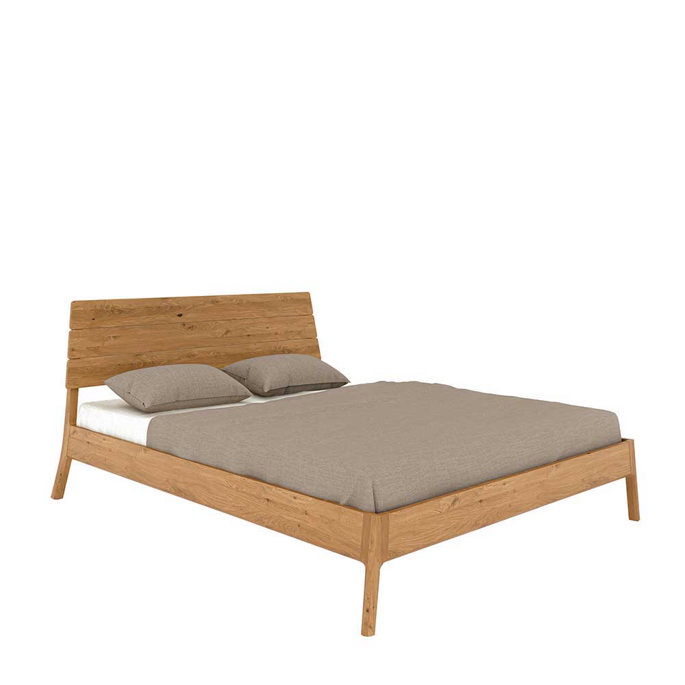 Wildeiche Designerbett 140x200 cm - Donlazi