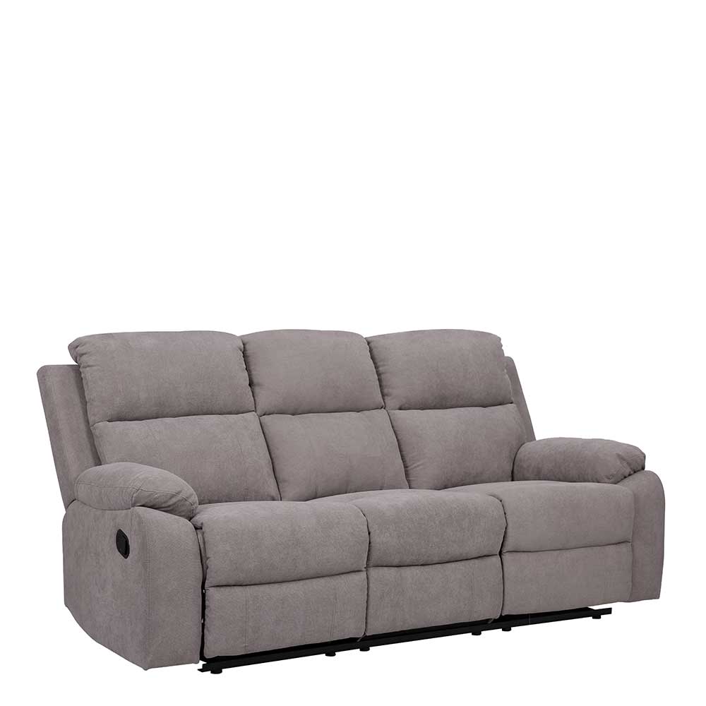 Graues Dreisitzer Sofa mit Taschenfederkern - Extrados