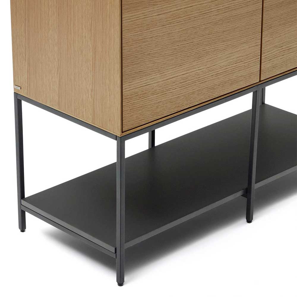 Highboard in Eichefarben und Anthrazit - Utperio