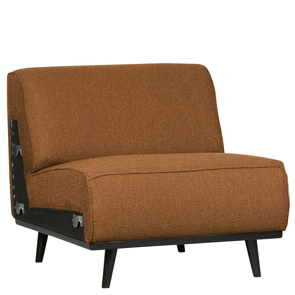 Boucle Sofa-Element in Cognac Braun - Probian