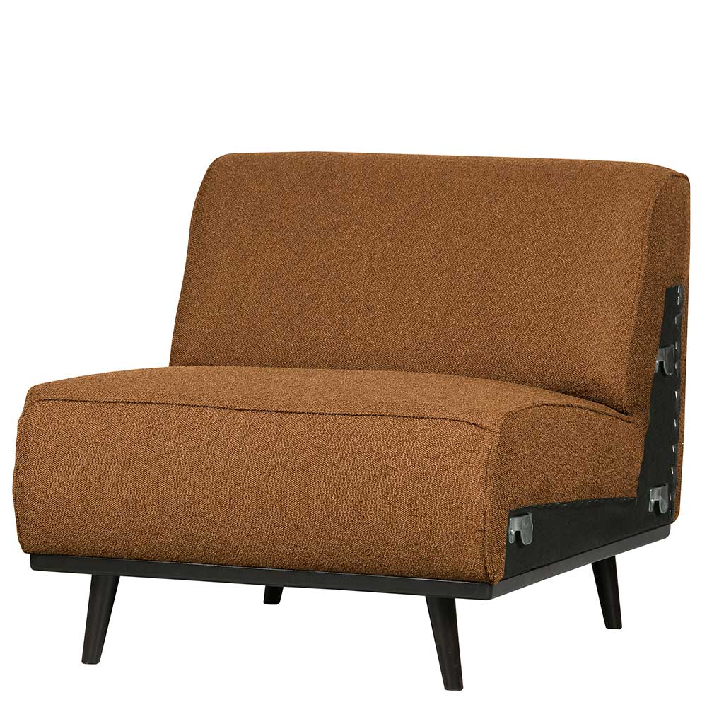 Boucle Sofa-Element in Cognac Braun - Probian