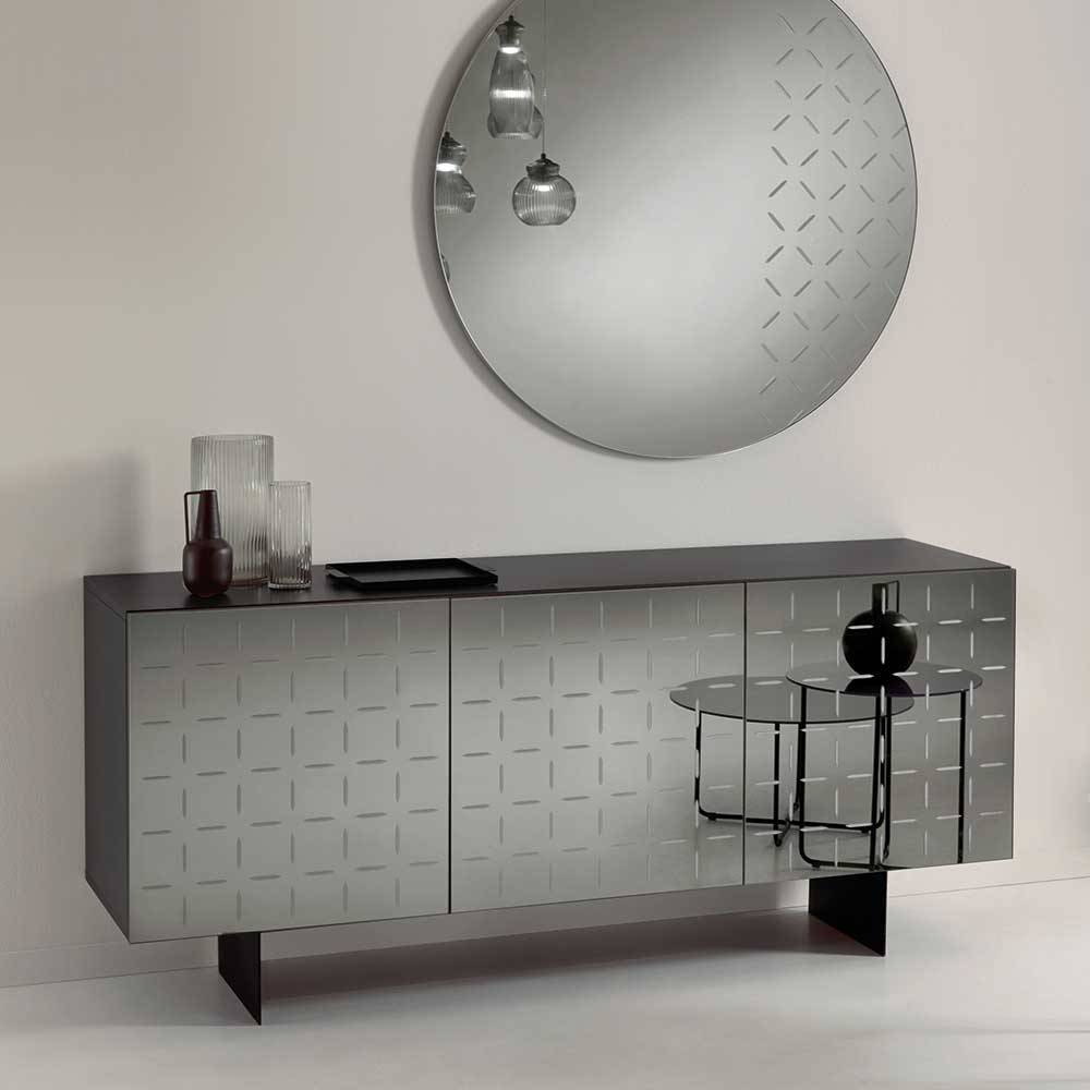 Sideboard mit rauchgrauer Spiegelfront - Garecio