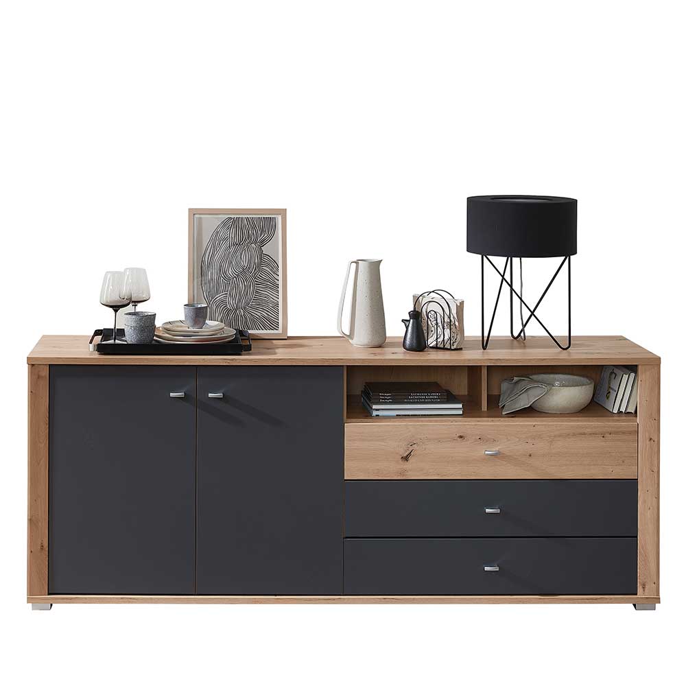 Modernes Sideboard mit Metallgriffen - Castilu